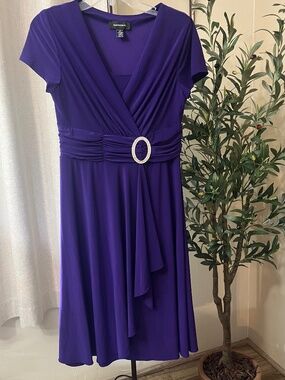 RM Richards Dress with Rhinestone Accent